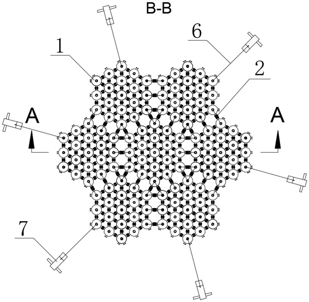 Modular space truss structure tension leg type offshore floating platform