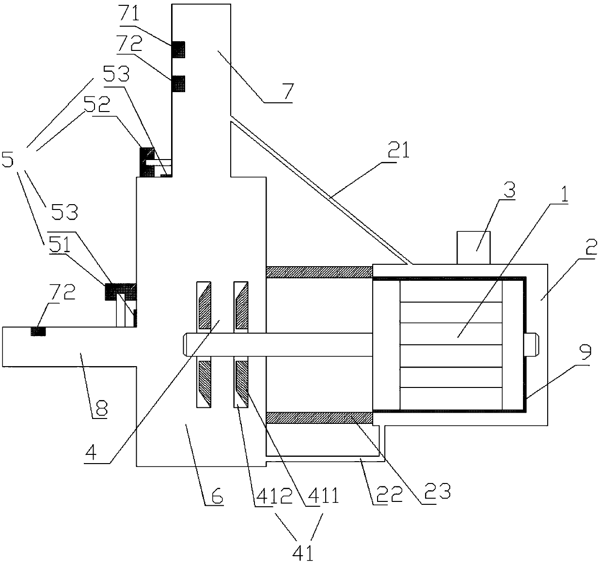 Energy-saving water pump motor