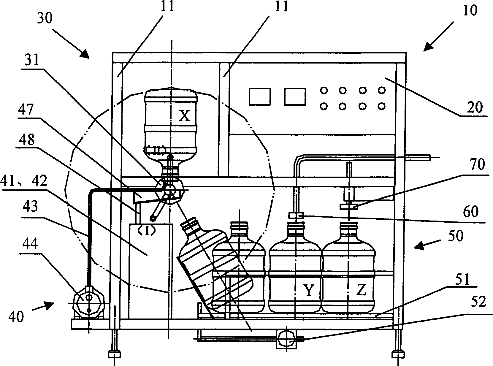 Miniaturized integrated equipment of drinking water filling machine