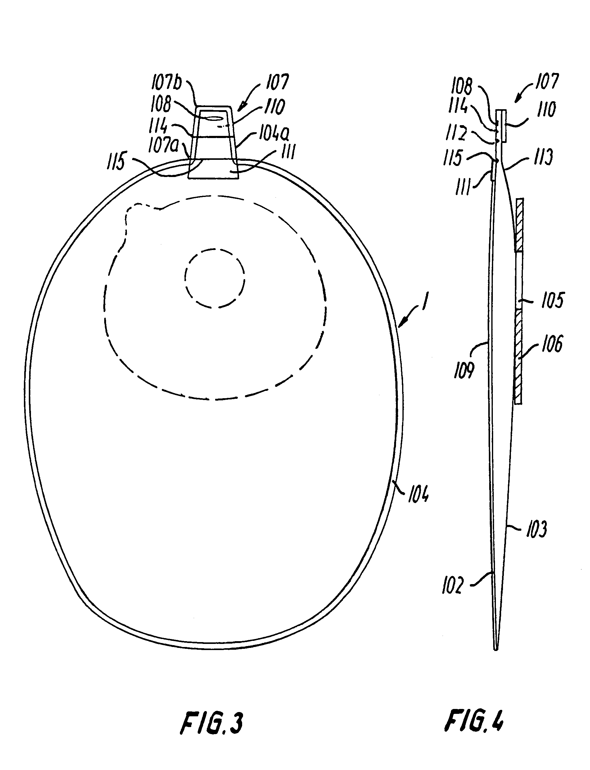 Collecting bag having a vent aperture