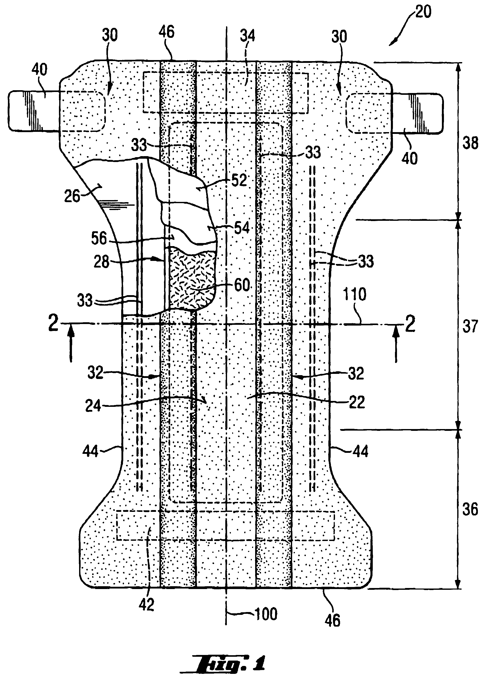 Absorbent articles comprising hydrophilic nonwoven fabrics