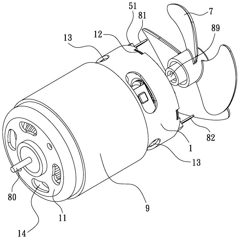 Motor heat dissipation structure