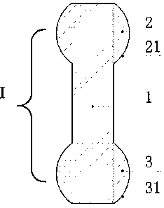 Double-ball-hinge steering connector of offset rod member