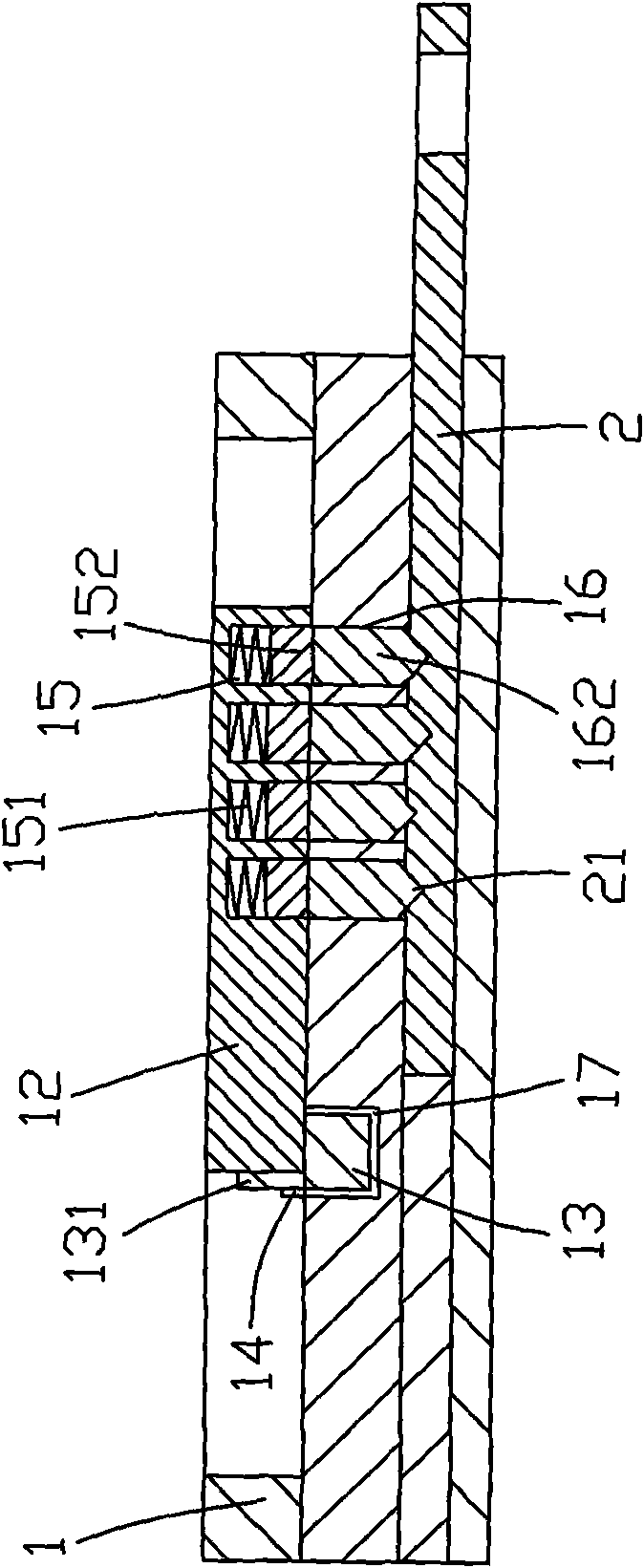 Card direct plug-in type lock core