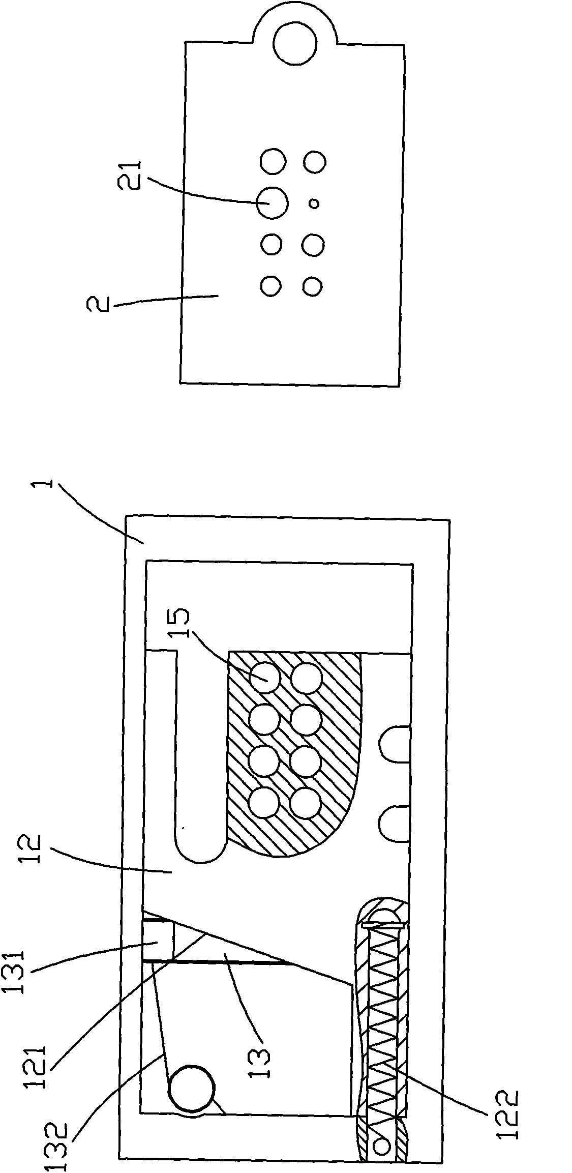 Card direct plug-in type lock core