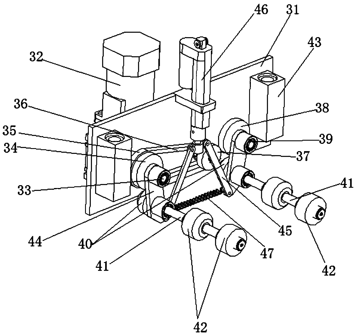 Mesh bag feeding machine