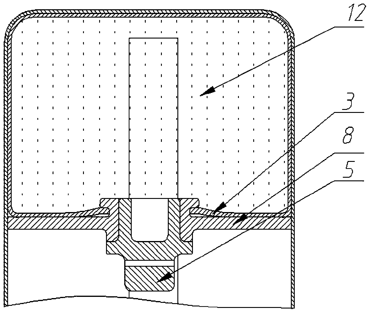 Self-heating assembly and bottle comprising self-heating assembly