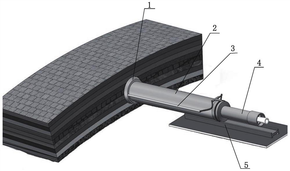 Ramming equipment and ramming construction technology for reducing wall resistance of rammed pipes