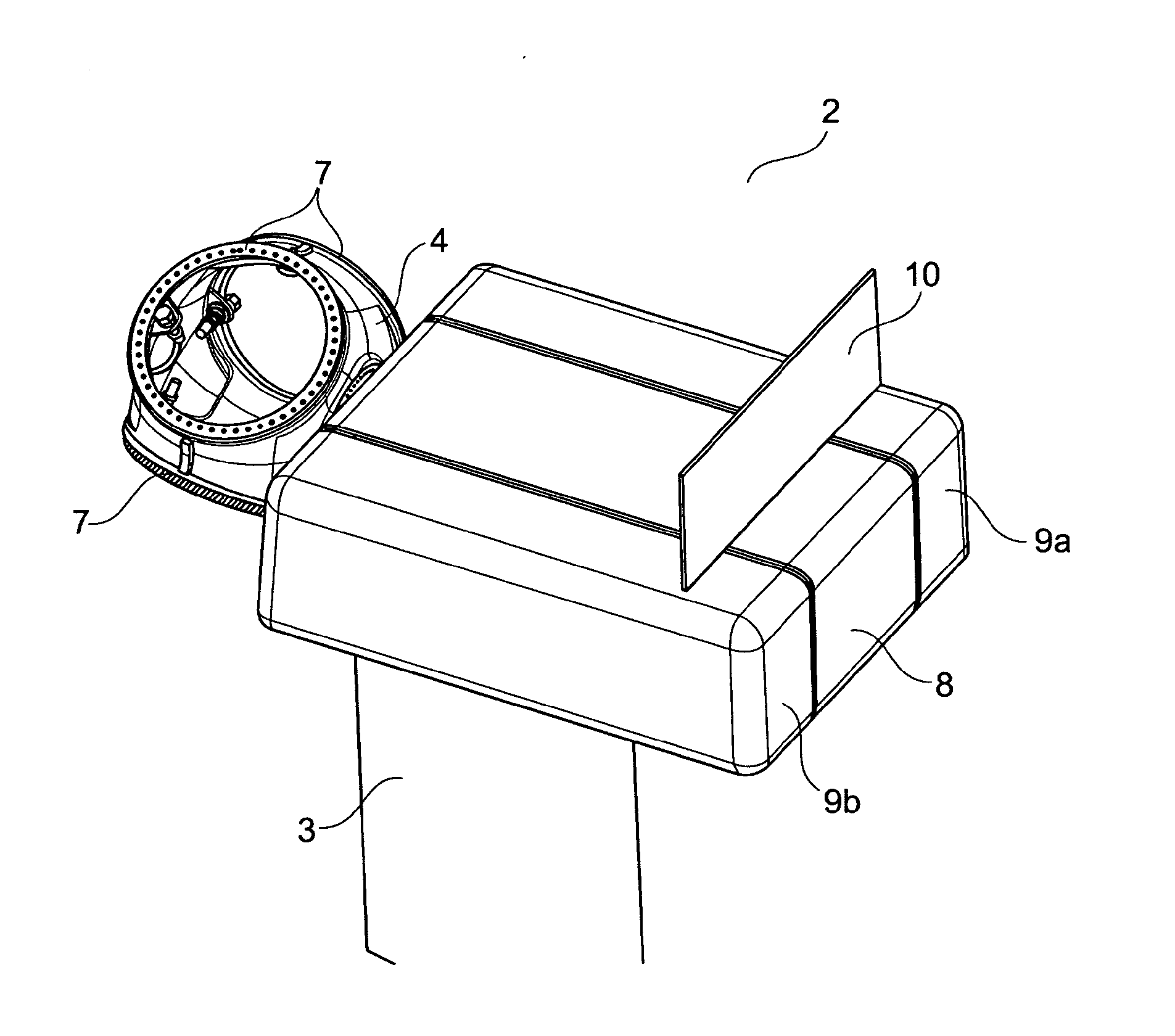 Nacelle for a wind turbine, the nacelle comprising side units