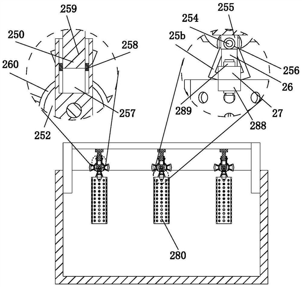 Fixing and clamping device for plant dyeing