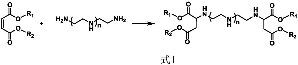 Siloxane-modified aspartic ester as well as preparation method and application thereof