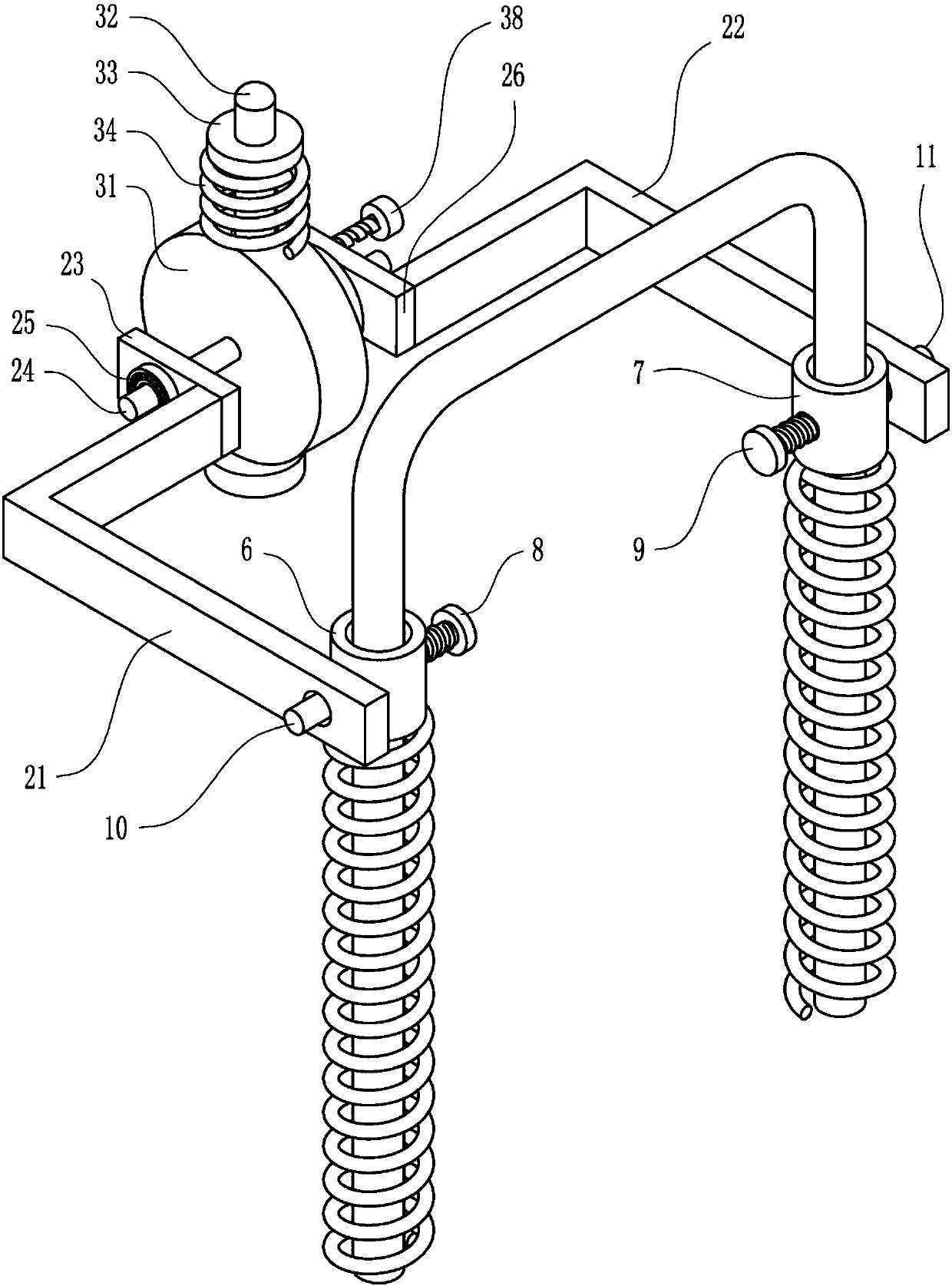 Adult respiratory anti-blocking device for respiratory medicine