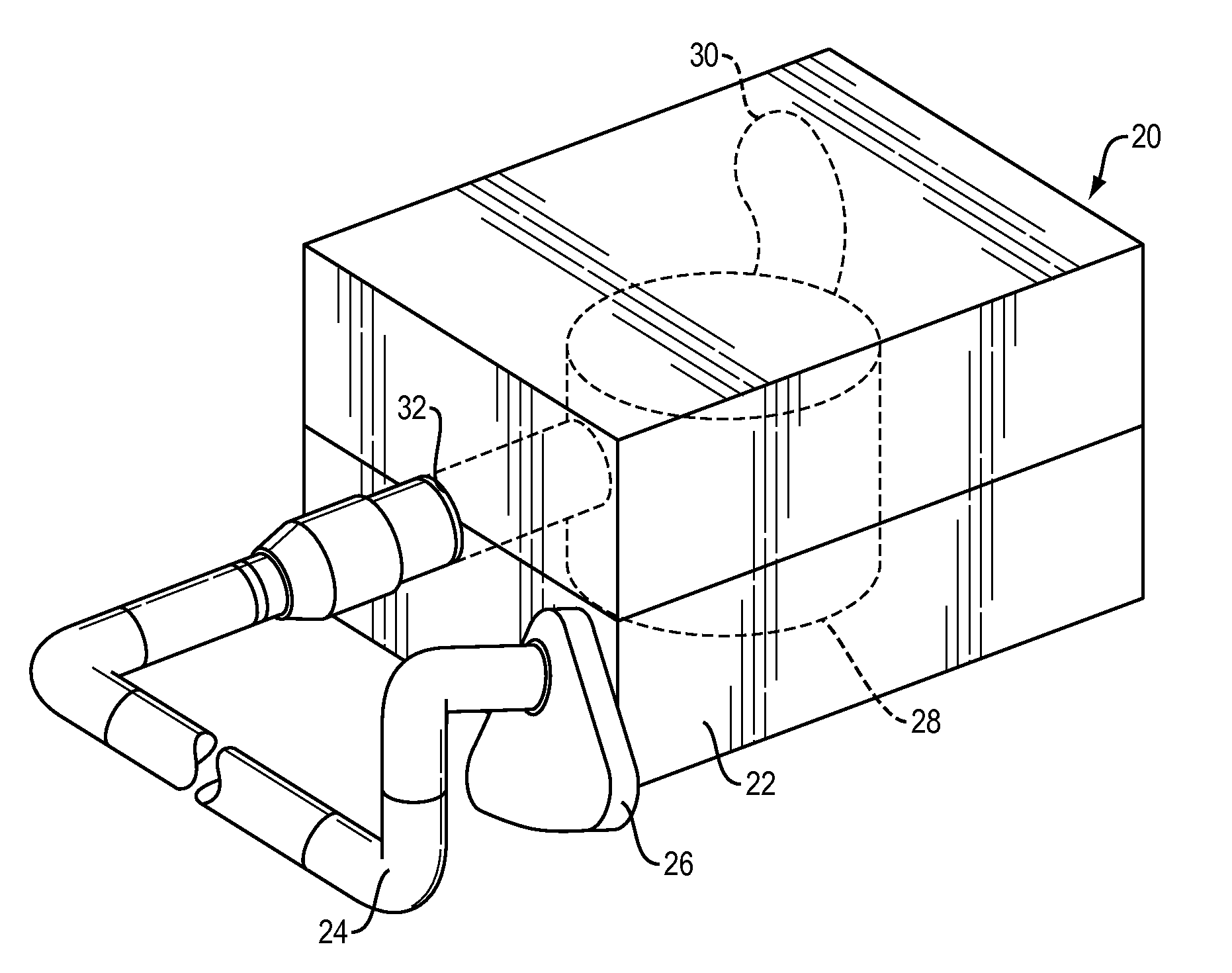 Cpap system with heat moisture exchange (HME) and multiple channel hose