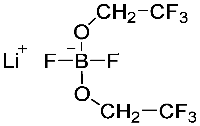 A kind of bistrifluoroethoxy bisfluoroborate lithium salt and lithium-ion battery low-temperature electrolyte and lithium-ion battery containing it