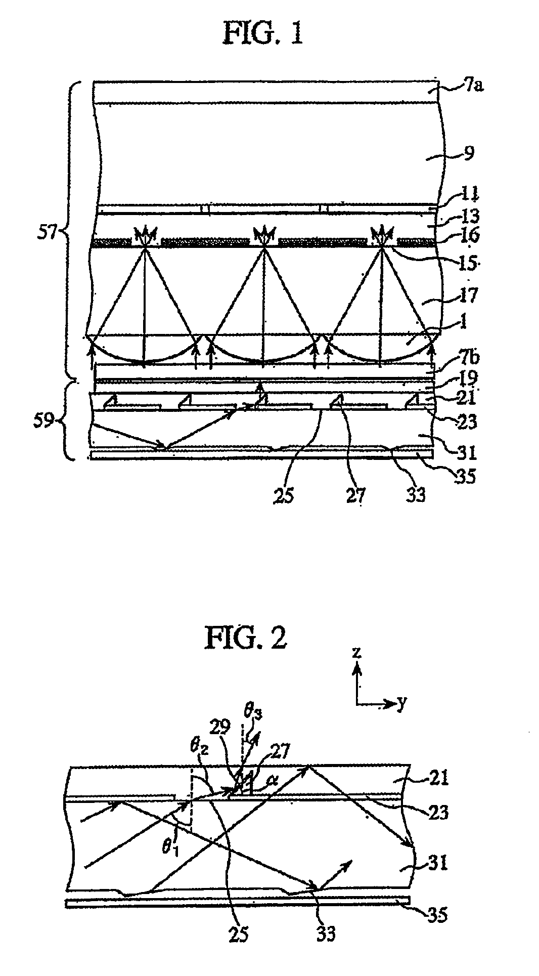 Planar Light Emitting Element, Image Display Element, and Image Display Device Using the Same