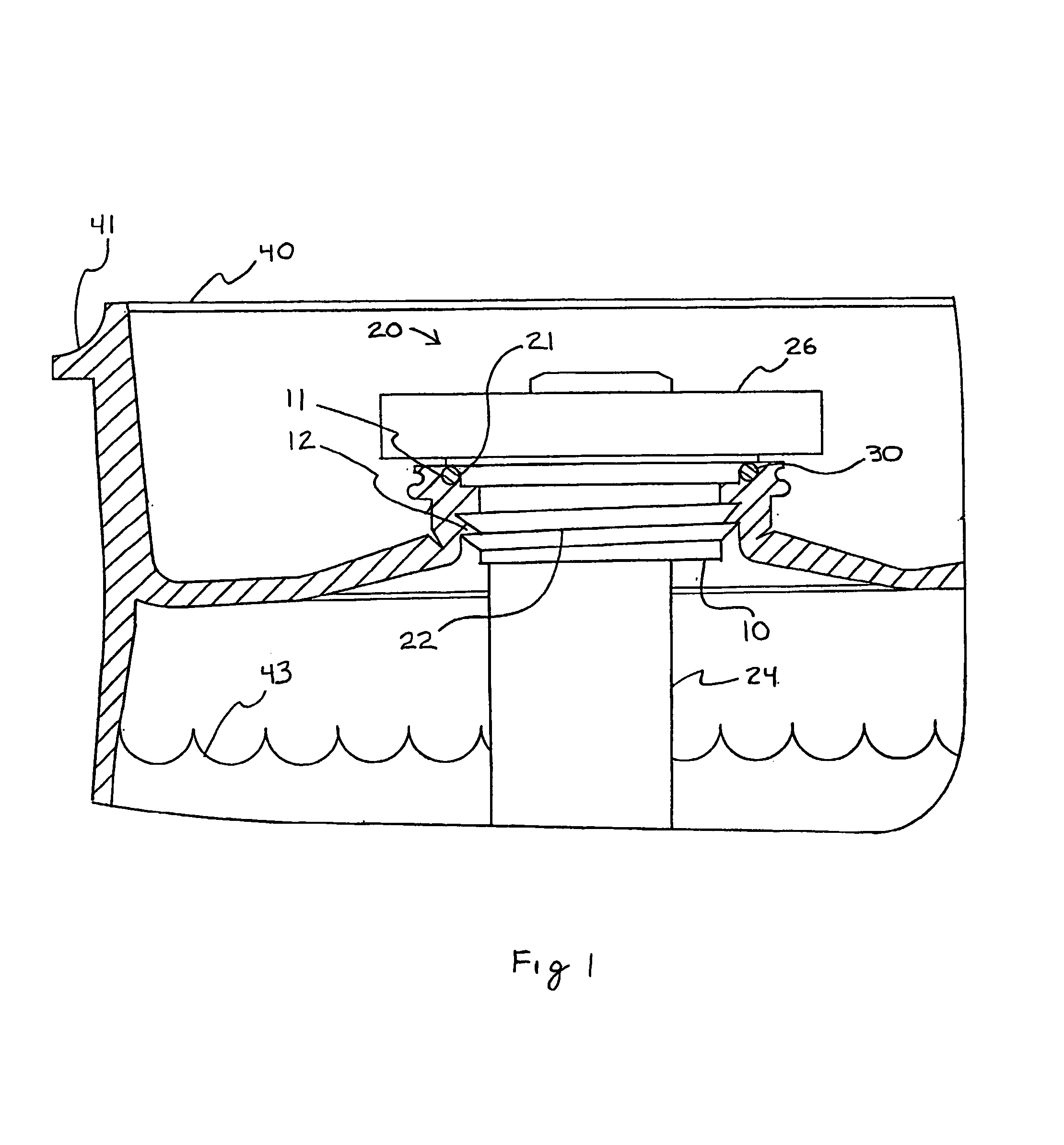 Sealing system for ports of vessels used for corrosive fluids