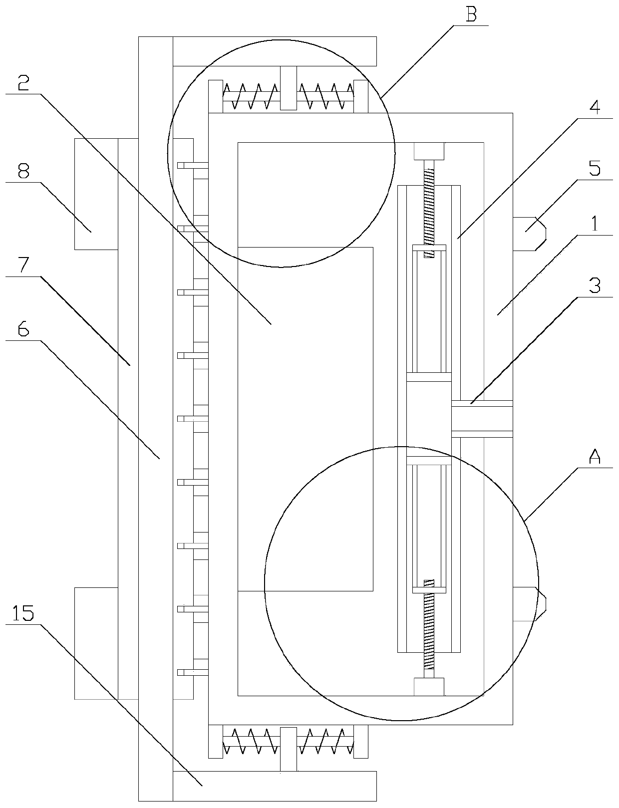 Anti-vibration type card swiping equipment for public traffic system based on blockchain technology