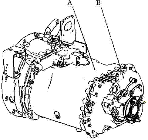 Dual-middle-shaft all synchromesh ten-gear transmission