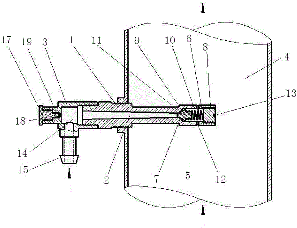 Injection nozzle for sprinkling irrigation and fertilization of circular sprinkling irrigation machine