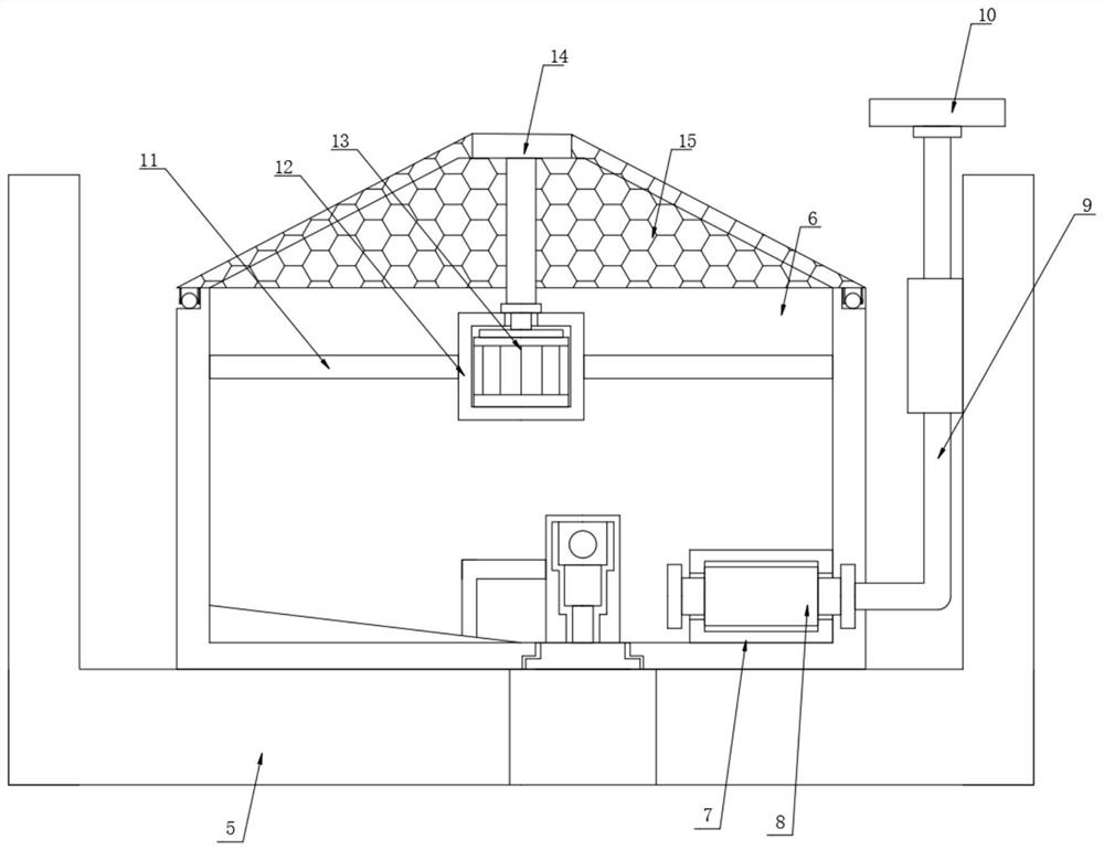 Red copper power grid for lightning protection distribution of wind power blade