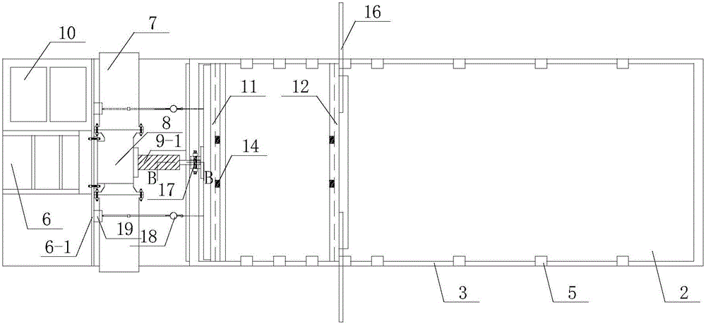 Device for testing limited soil mass rigid retaining wall soil pressure model