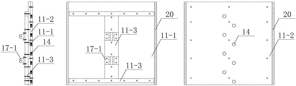 Device for testing limited soil mass rigid retaining wall soil pressure model