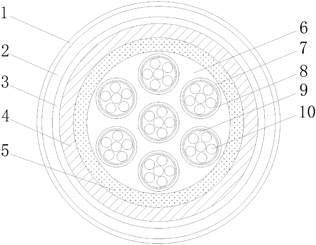 Optical cable capable of dissipating heat easily