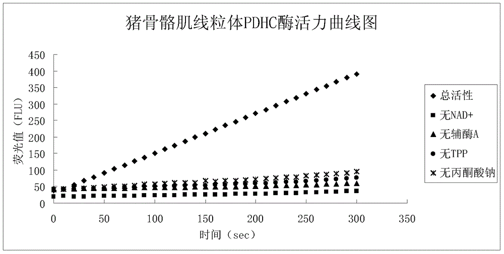 Detection method and reagent of enzyme activity of pyruvate dehydrogenase complex