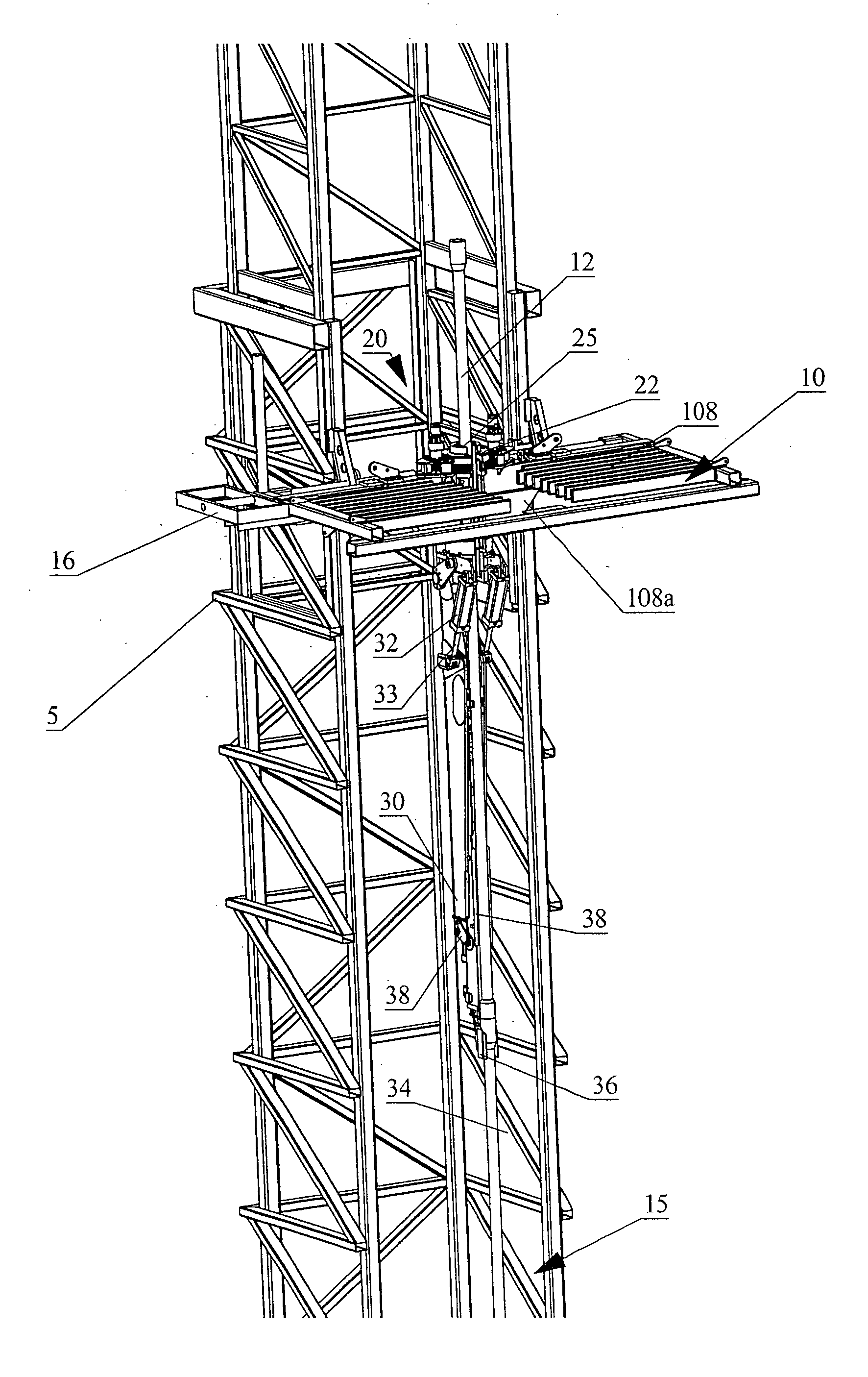 Apparatus for handling and racking pipes