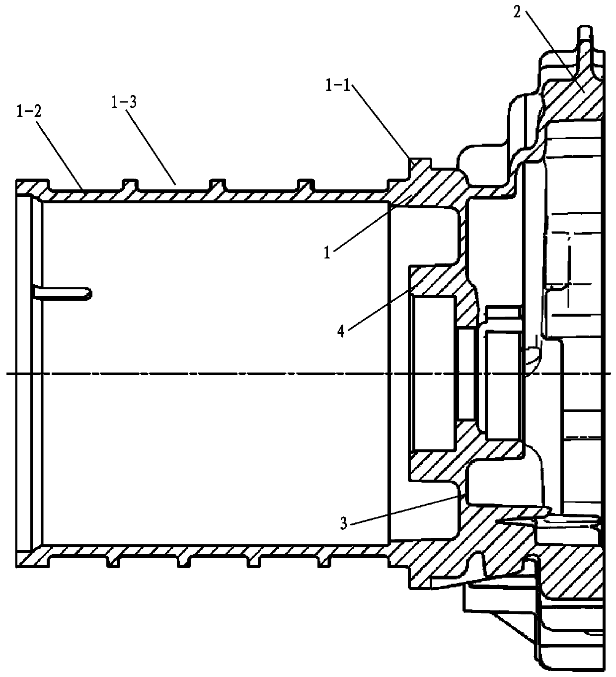 Sealing water cooling structure for motor shell