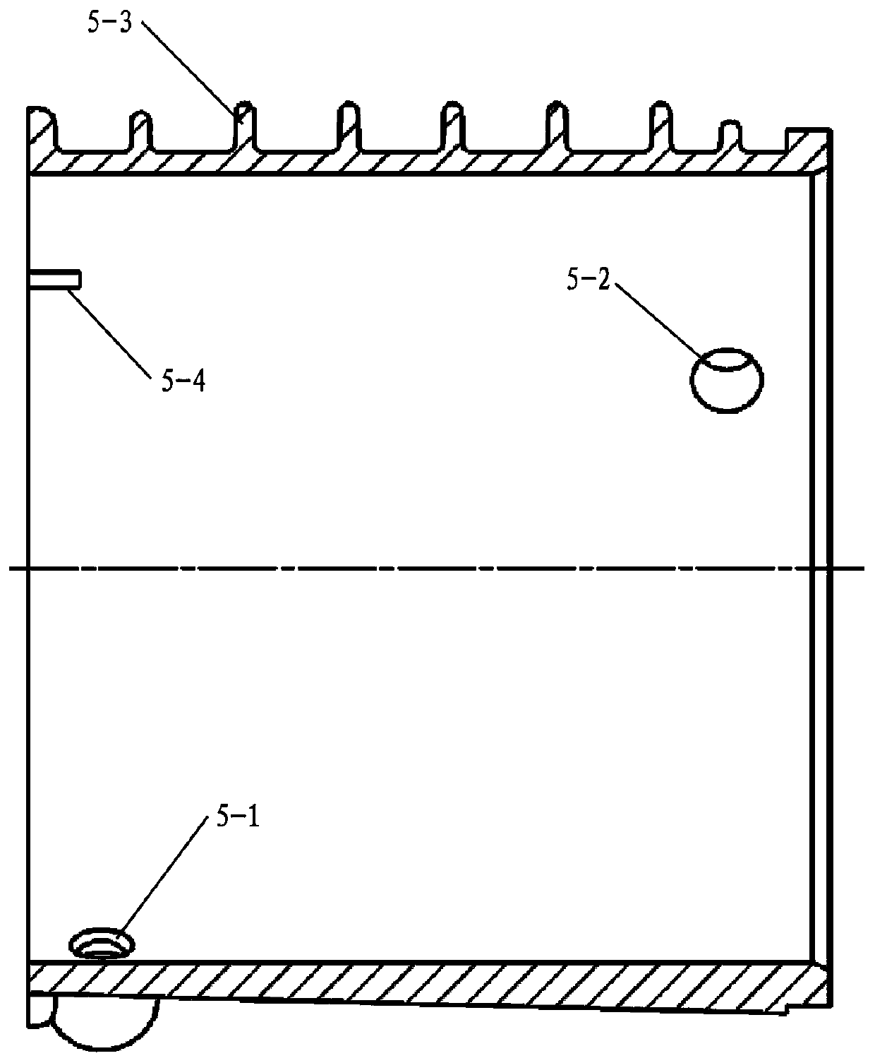 Sealing water cooling structure for motor shell