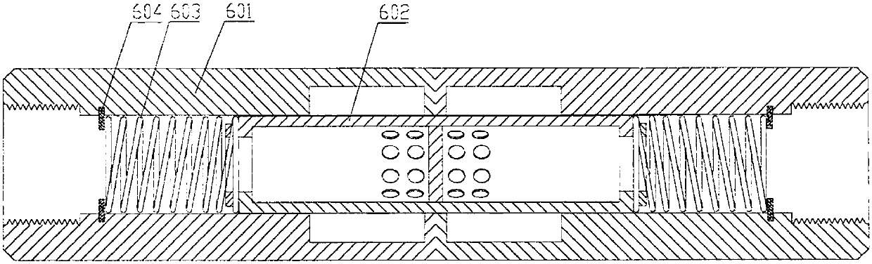 Temperature-controlled industrial constant-temperature device of hydraulic bypass with piston type pressure-relief valve