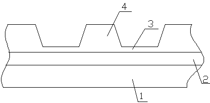 Rubber concave-convex inner tooth guiding type synchronous polyester conveying belt