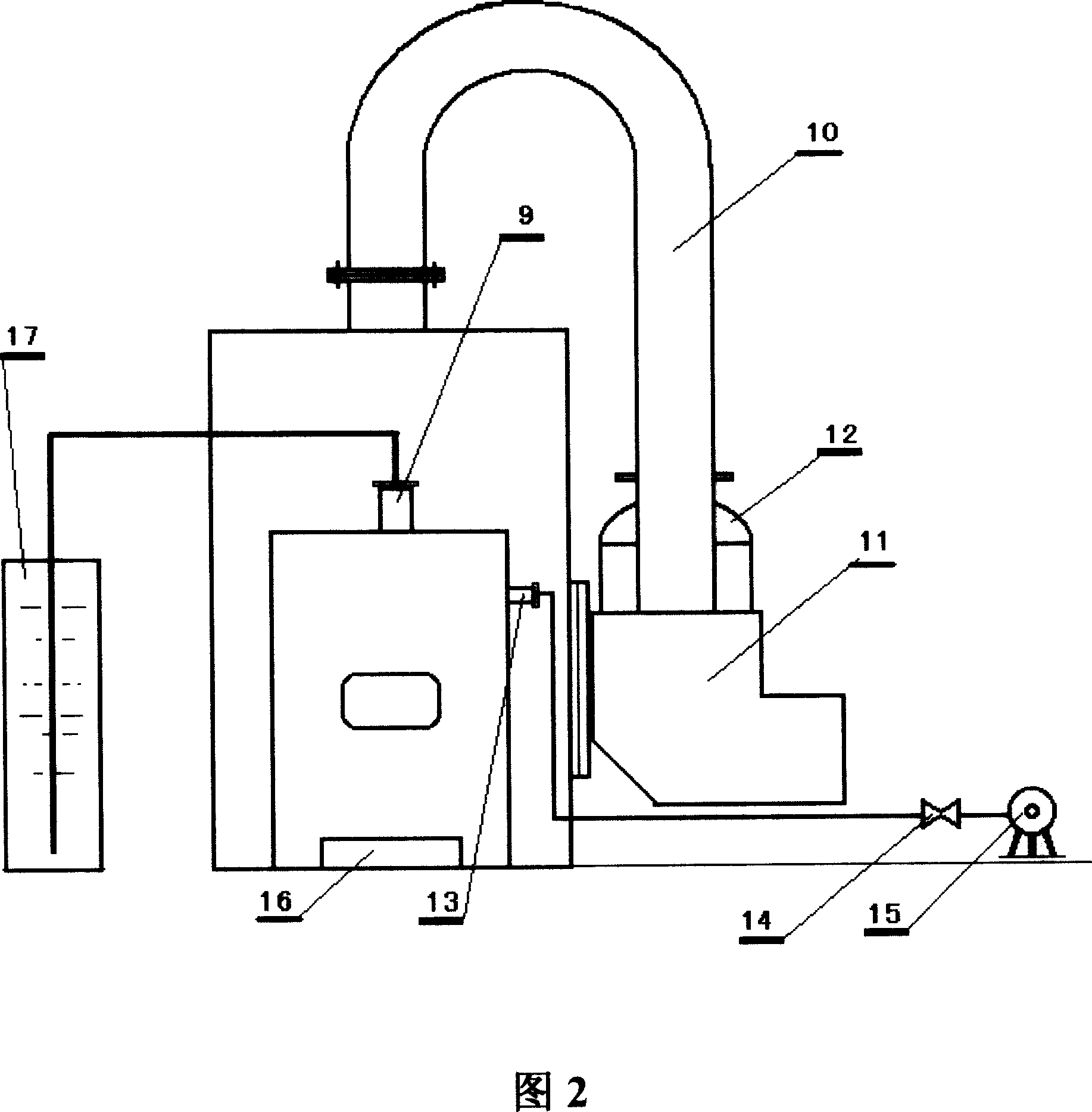 Fire coal gasfication atmospheric water heating horizontal boiler