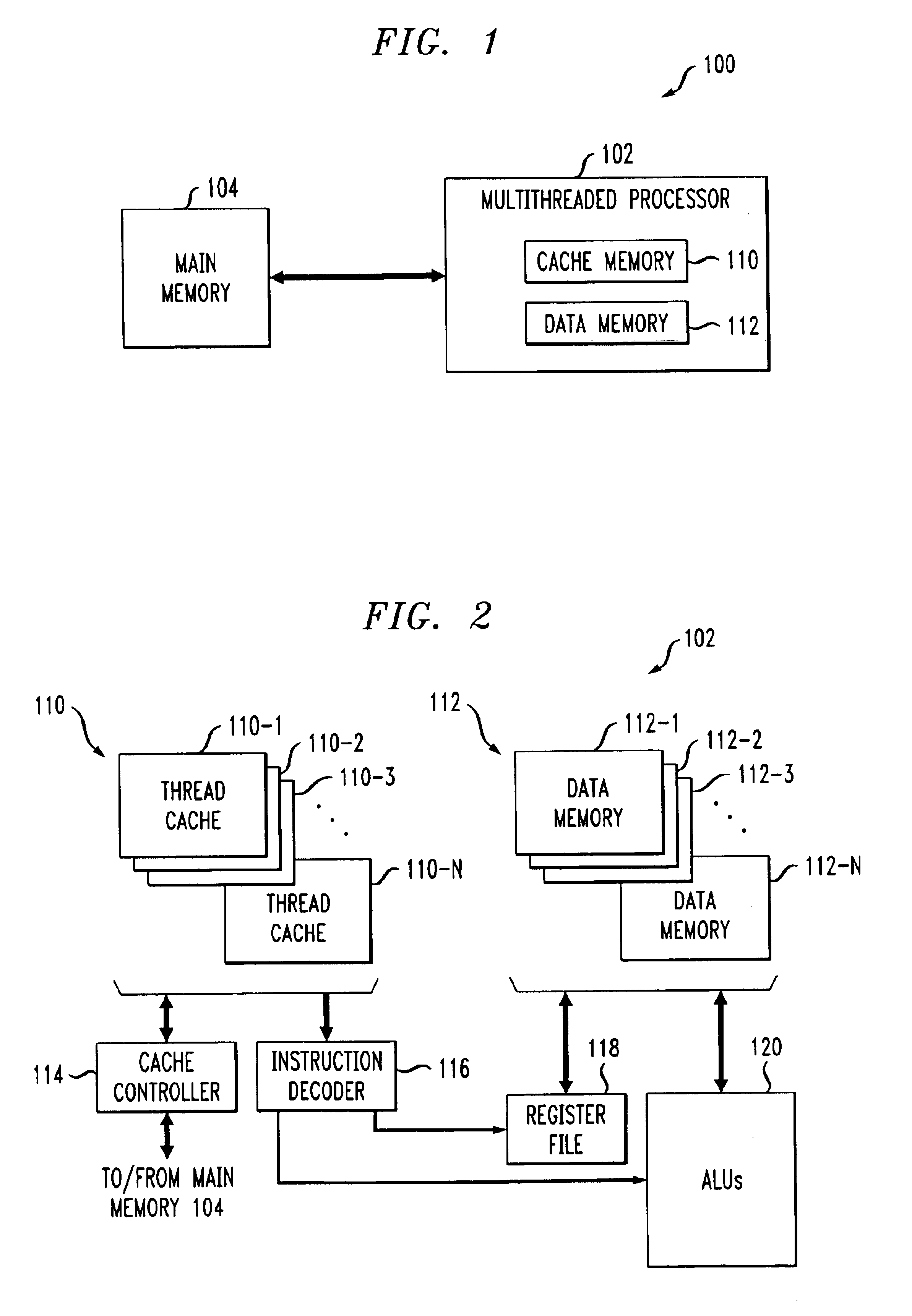 Method and apparatus for thread-based memory access in a multithreaded processor