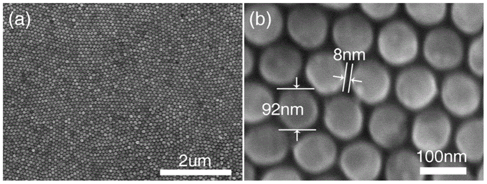 Gold nanoparticle-silver nano-semisphere array as well as preparation method and application thereof