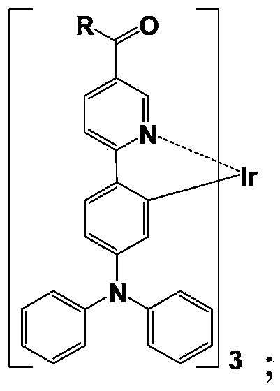 Red organic electroluminescent material and its preparation method and application