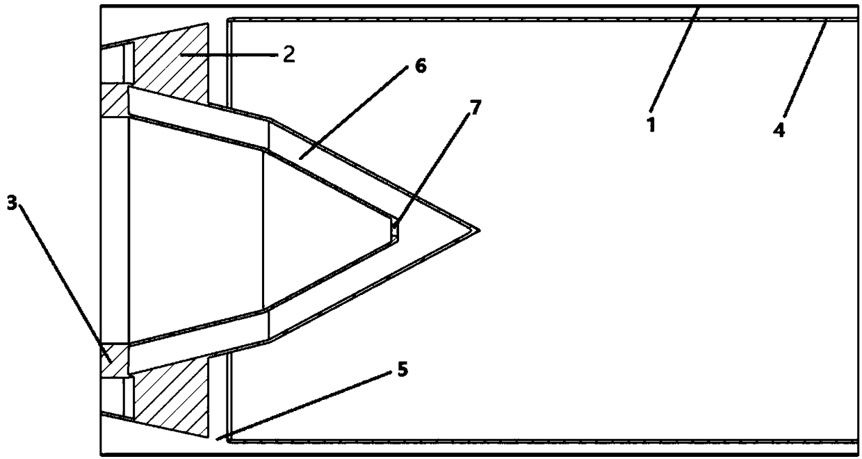 An integrated afterburner with dual oil passages at the end of a support plate