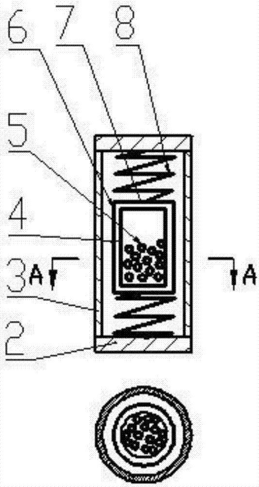 Damping pounding device convenient to use