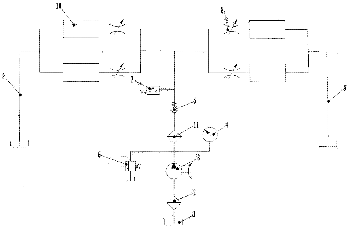 Grease hydrostatic lubrication system for heavy numerical control roll grinder center frame bearing shoe