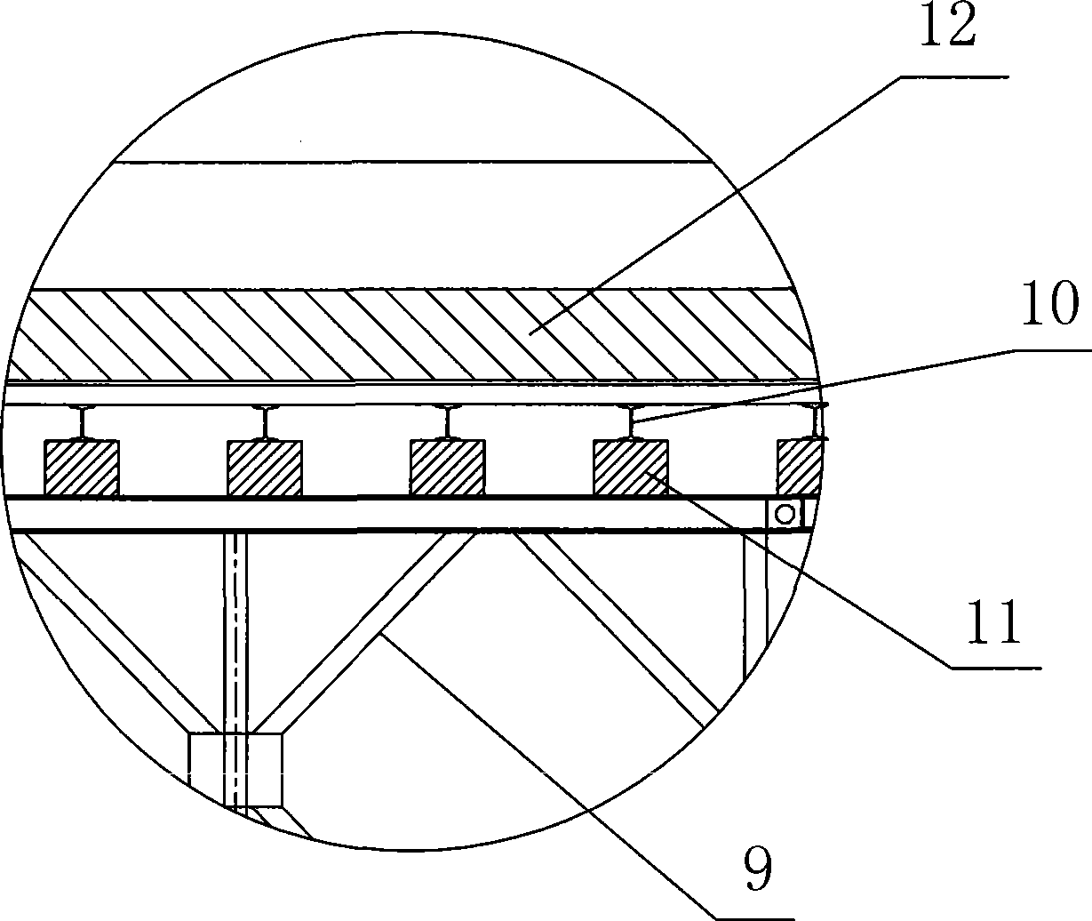 Counter weight control construction method for large span un-symmetric segment stayed-cable bridge