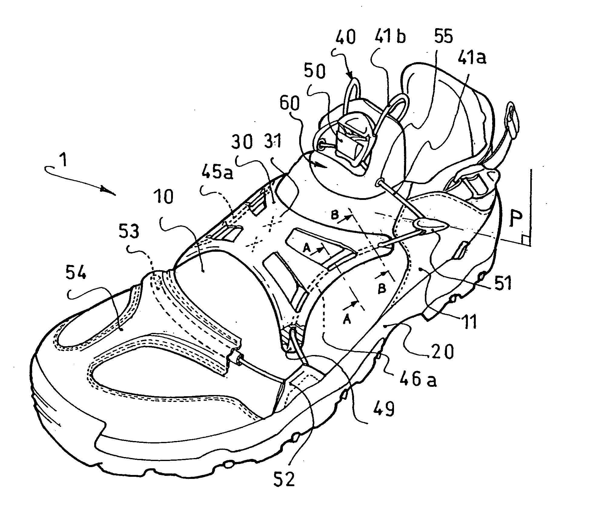 Article of footwear and lacing system therefor