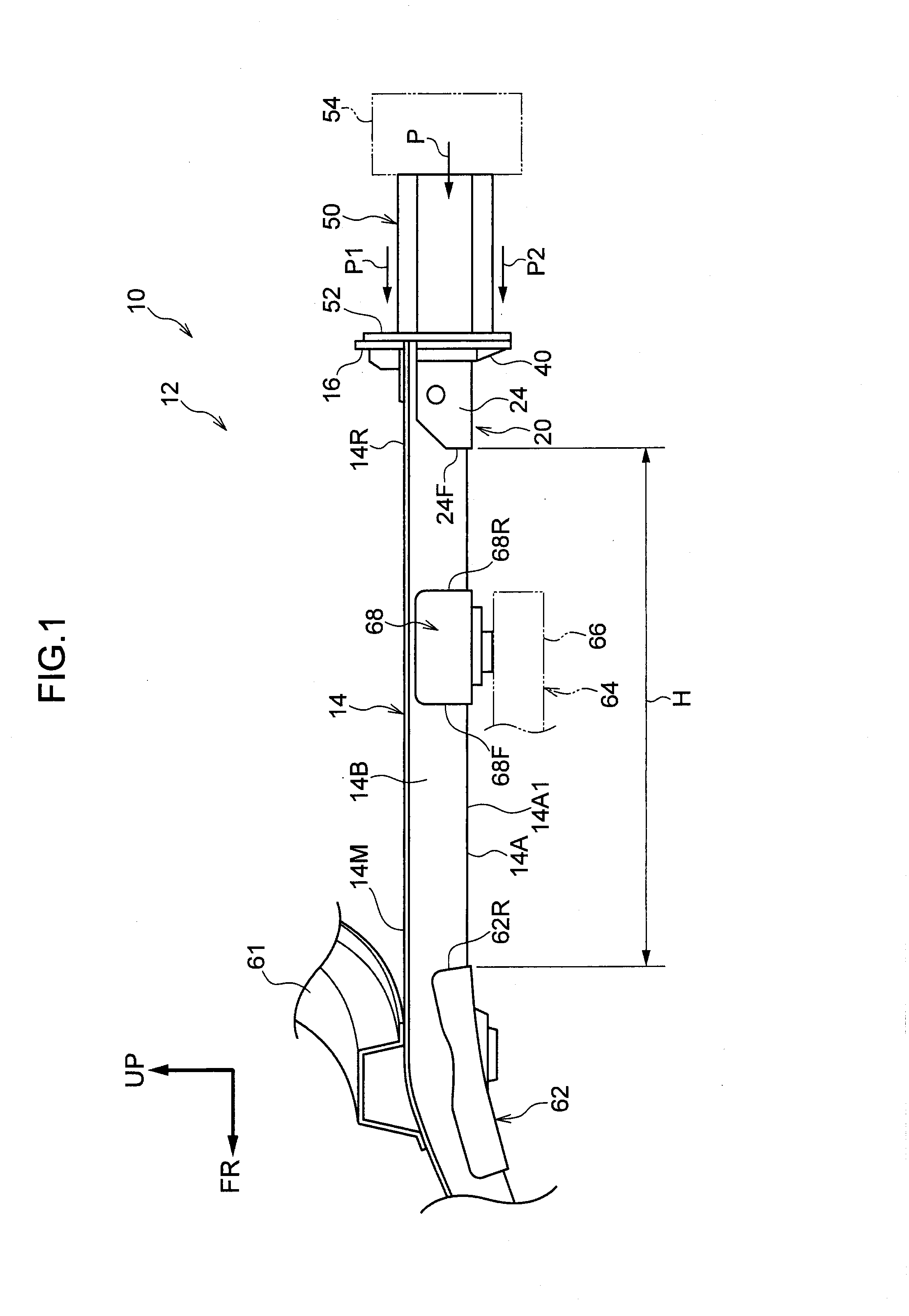 Vehicle rear portion structure