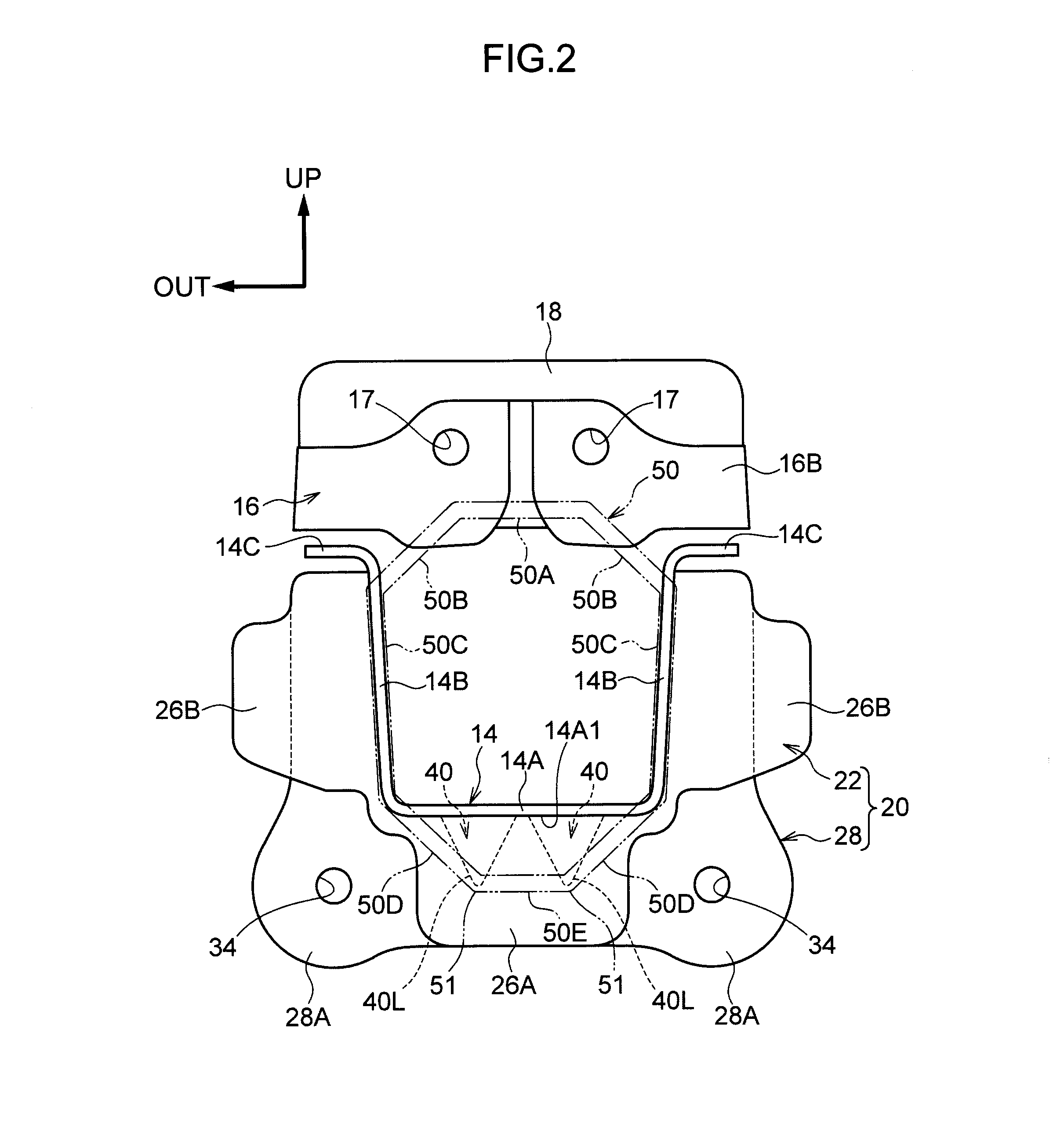 Vehicle rear portion structure