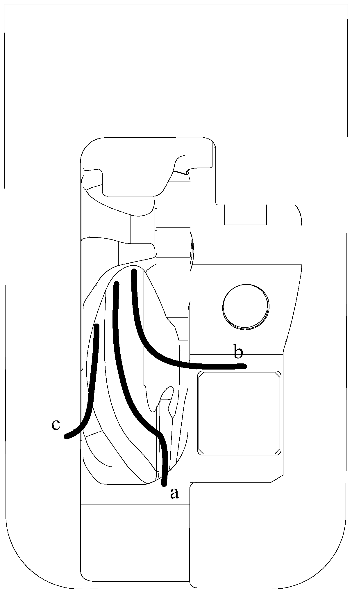 Endoscope forceps lifting device, endoscope head end and duodenoscope system