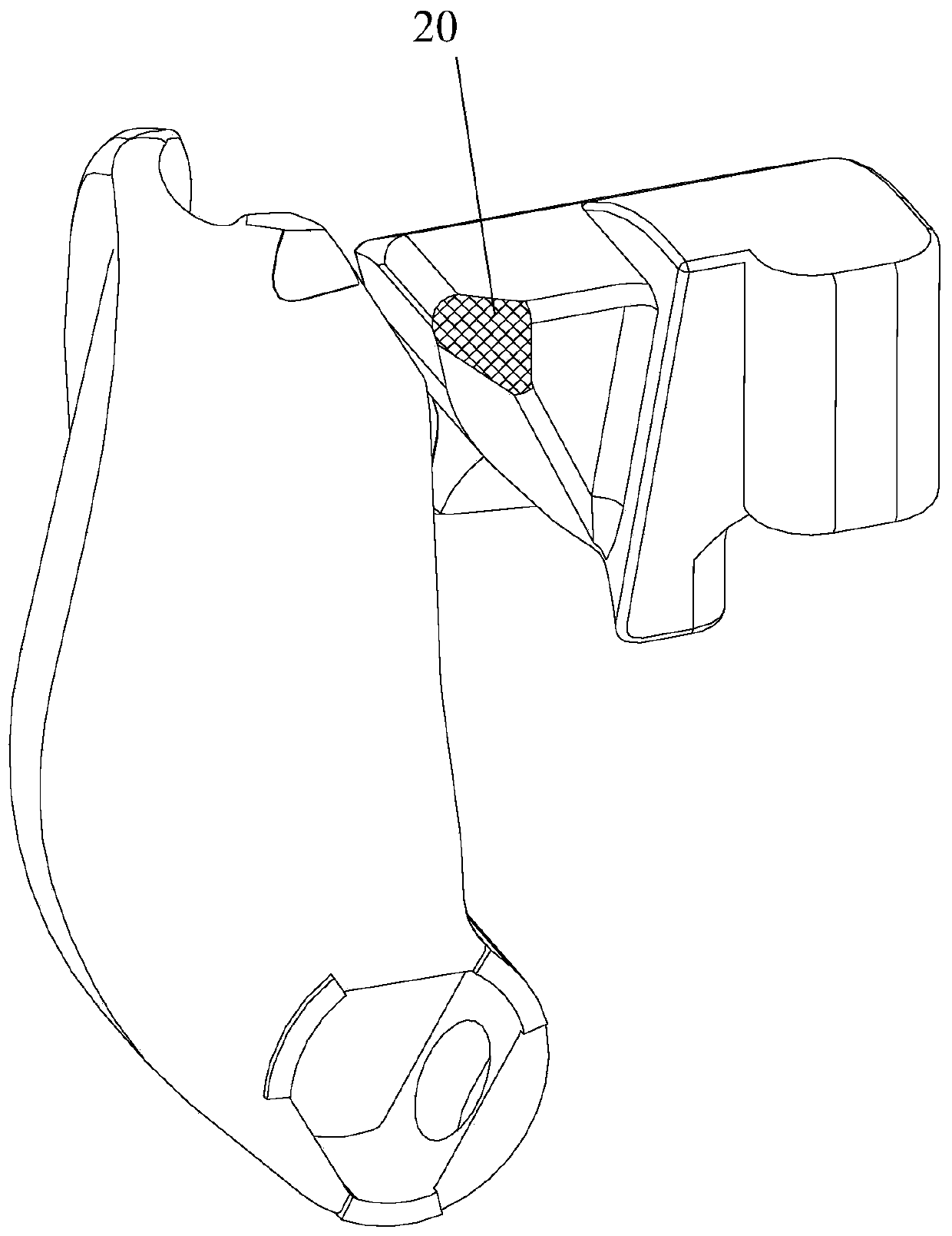 Endoscope forceps lifting device, endoscope head end and duodenoscope system