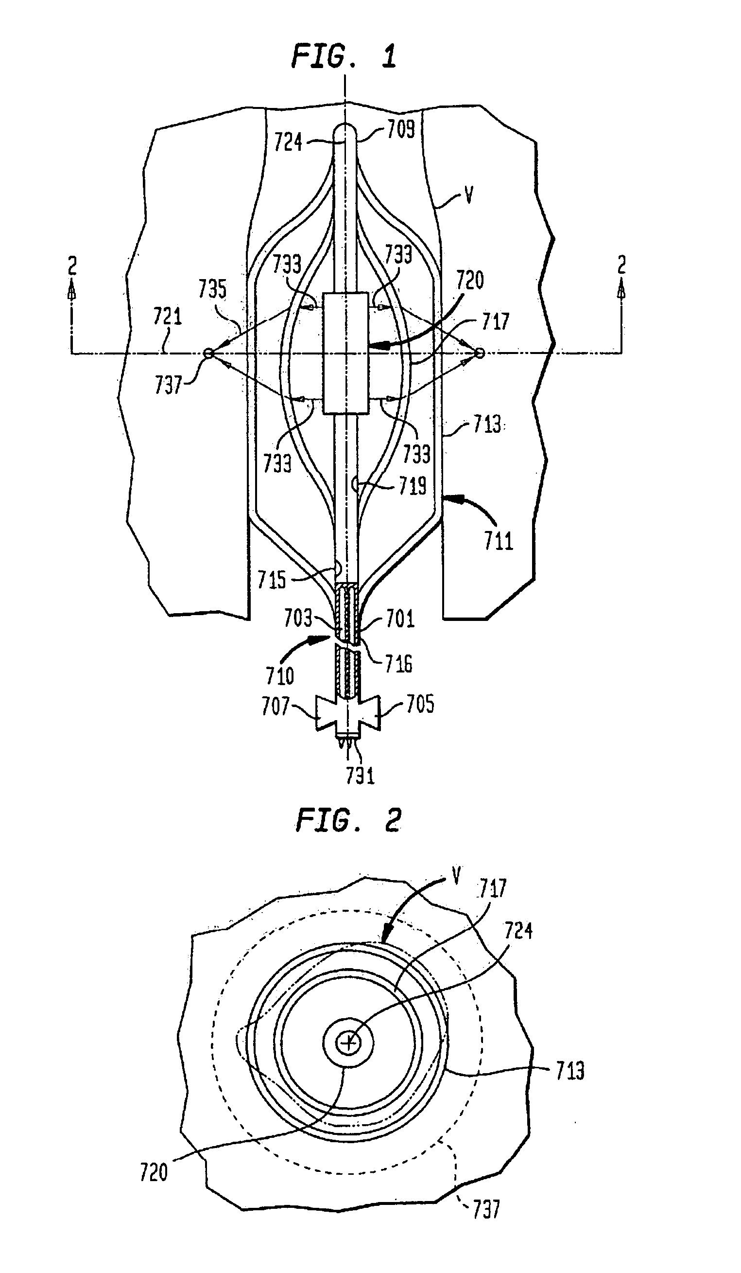 Energy application with inflatable annular lens