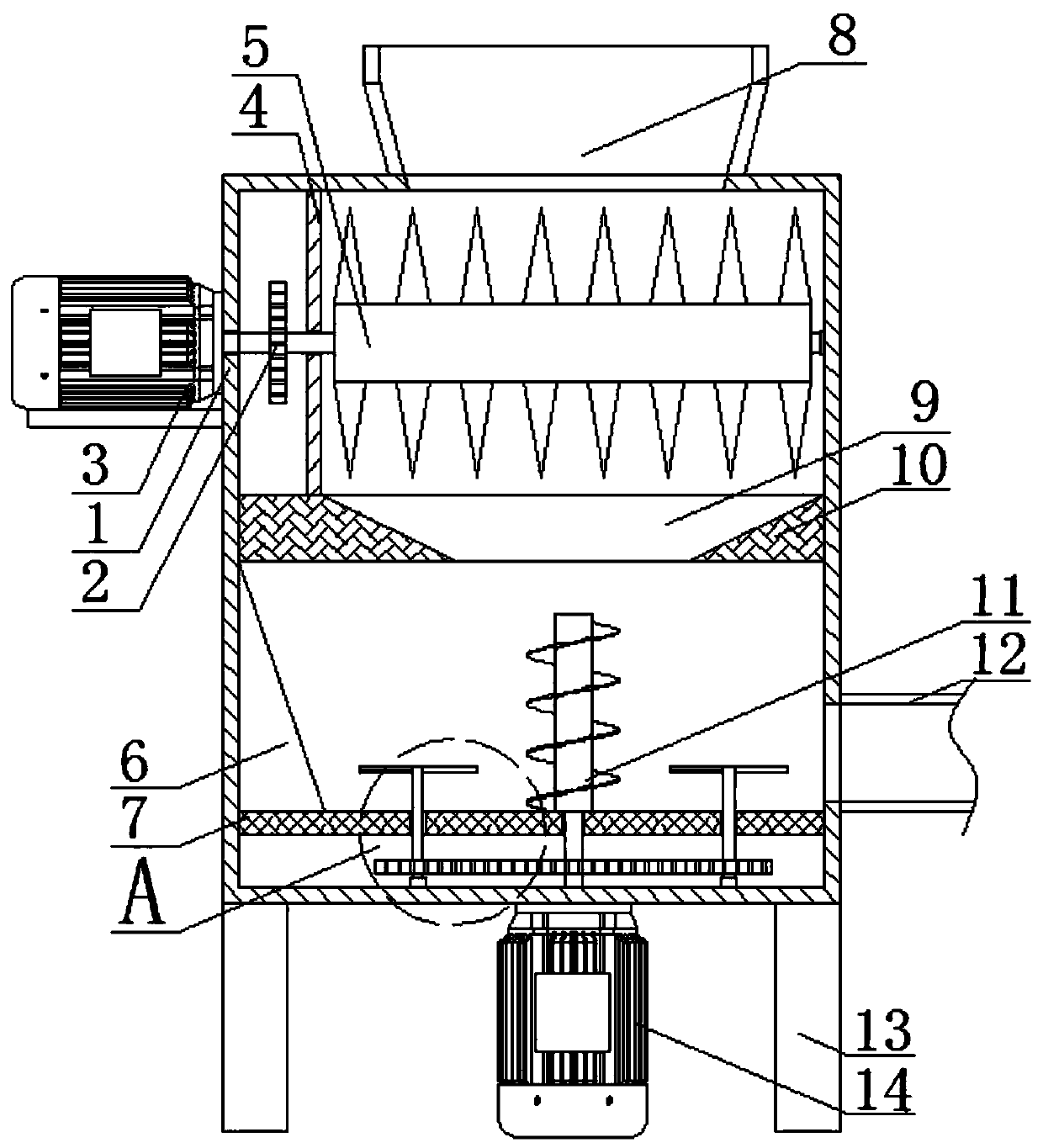 Production system and production method of preparing fertilizer from animal corpses