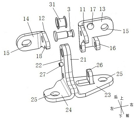 Self-limiting door hinge and automobile