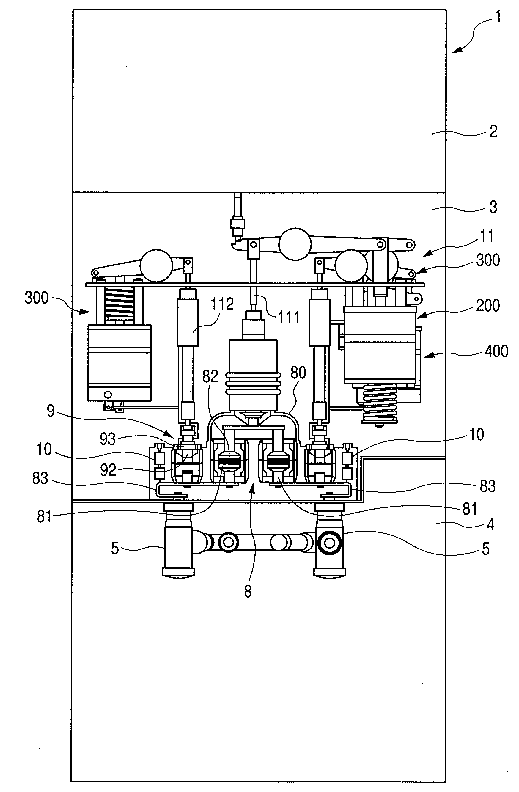 Vacuum insulated switchgear